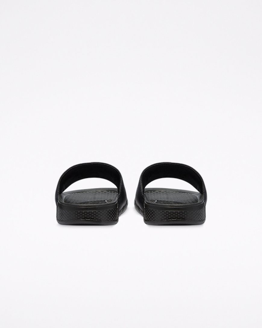Women's Converse All Star Slides Black / White / Black | AU 6C854E